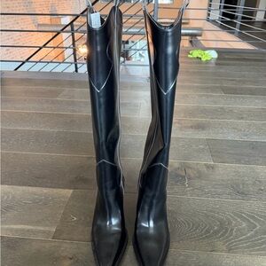 Zara Black Knee-High Women's Boots